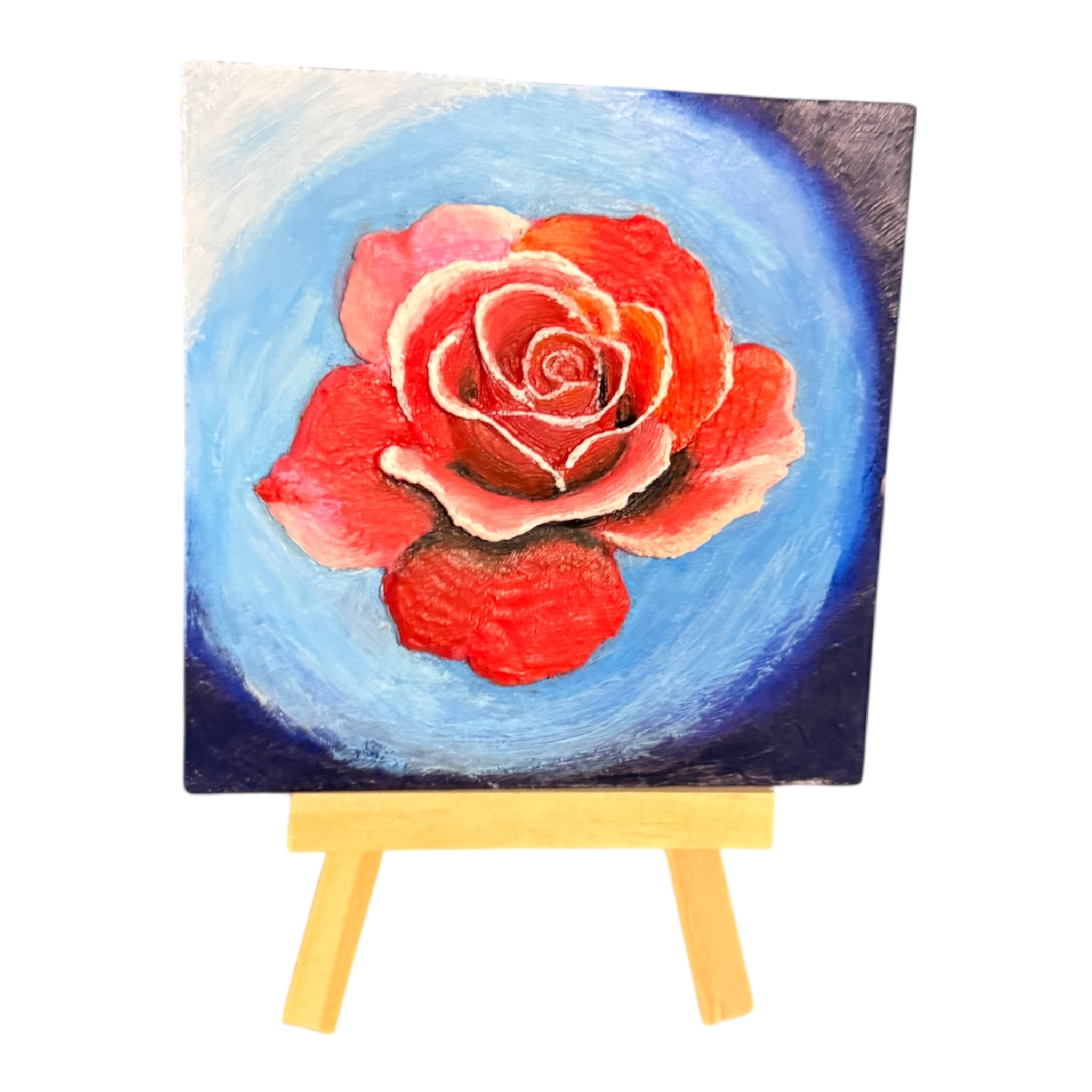3D Relief Flower Painting - Acrylic Art Series for Wall Décor and Home Display