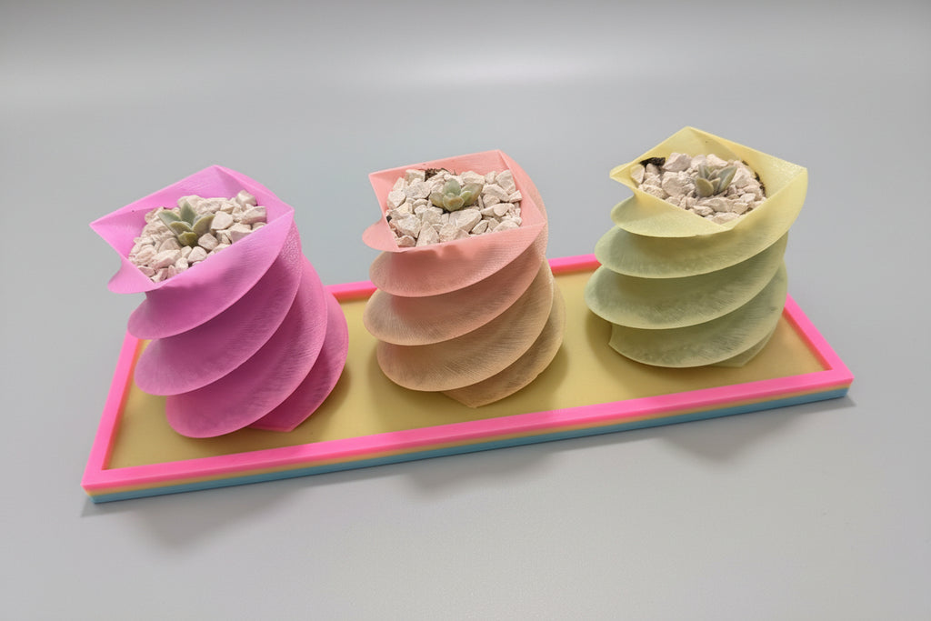 Aurora Spiral Planter Set | Spring Collection